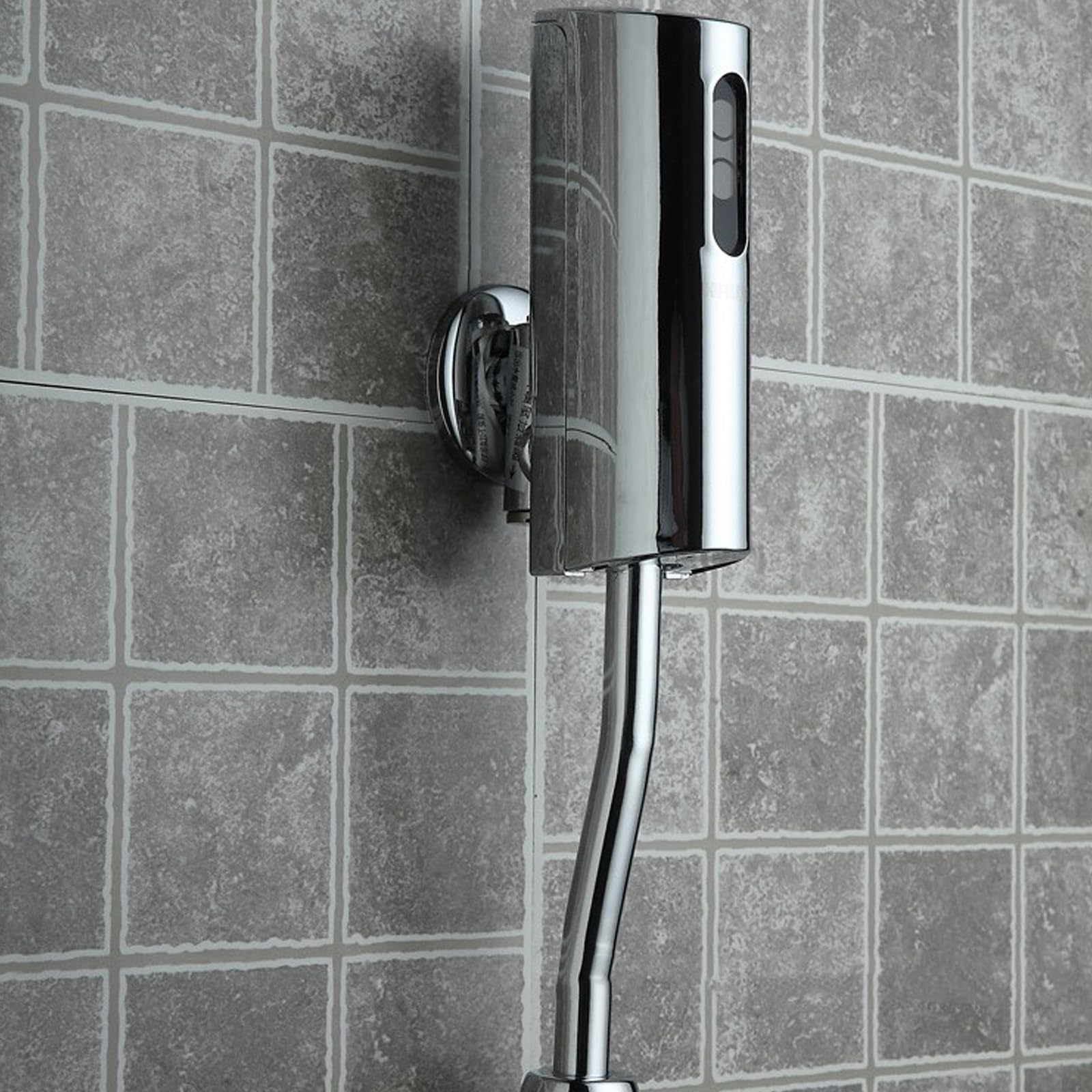 Válvula de descarga automática de orinal eléctrica sin contacto, montaje en pared, sistema de descarga de sensor de orinal de baño para higiene y comodidad