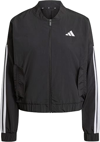Adidas Women's Essentials 3-Stripes Lifestyle Woven Bomber Jacket