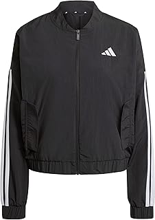 adidas womens Essentials 3-stripes Woven Bomber Jacket