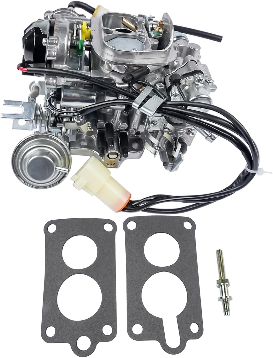 GELUOXI TOY-505 Carburetor Carb 2-Barrel Replacement for 1981-1986 Toyota Pickup 2.4L 22R Engine with Round Plug Connector C4036, 35290