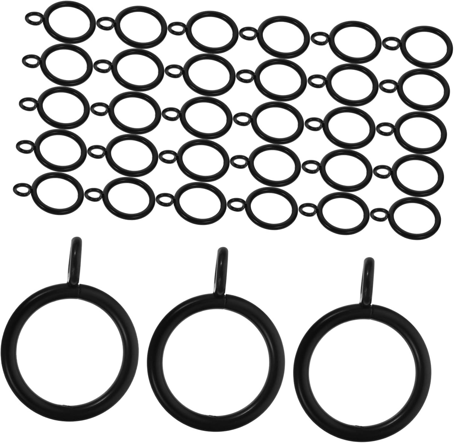 STOBAZA 40pcs Curtain with Eyelet Drapery for Curtain Rod Smooth Sliding Replacement Drapery Suitable for Shower Window Drapes Easy Installation