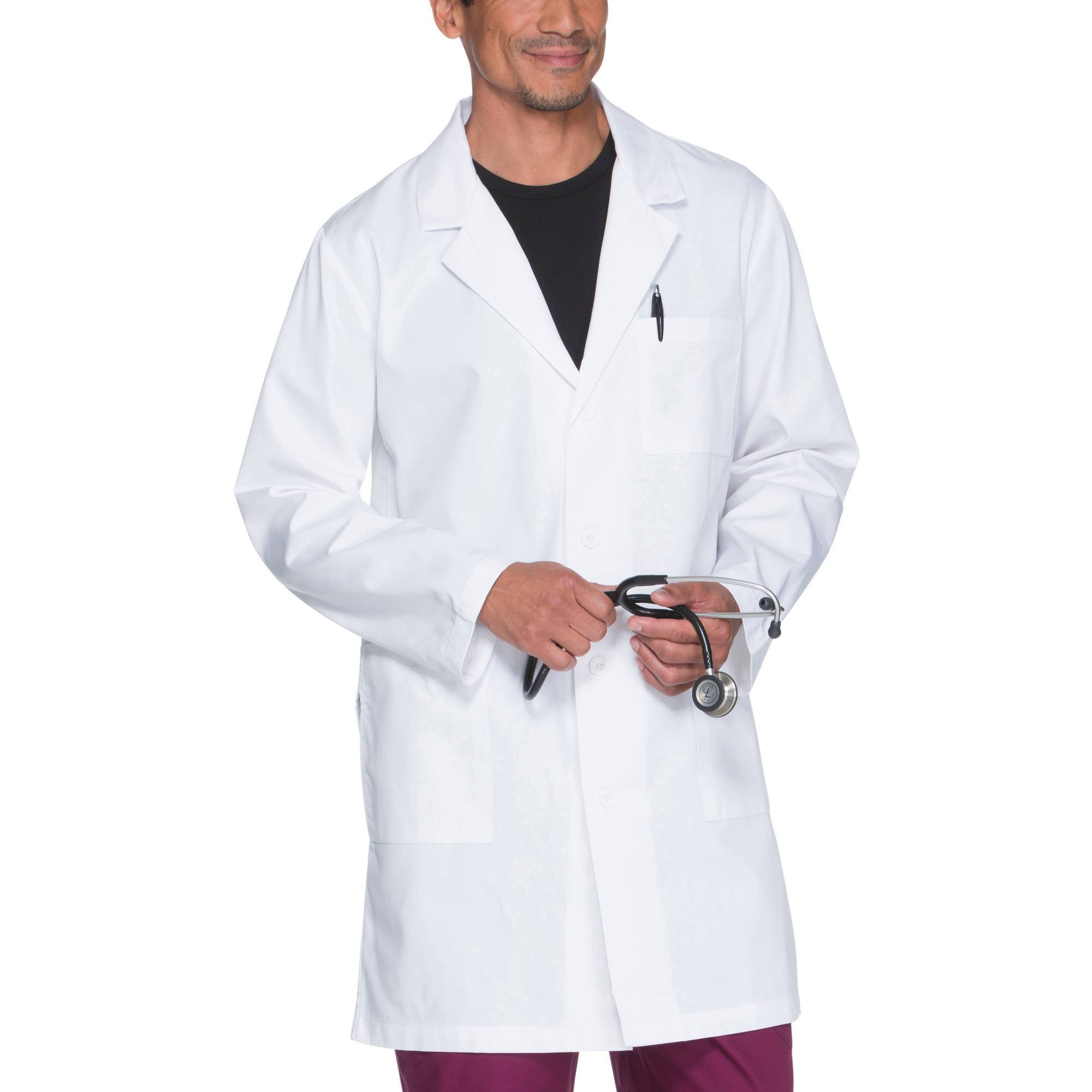 MixStuff Men's White Long Sleeves Small Lab Coat (Lab Apron)-picture-23