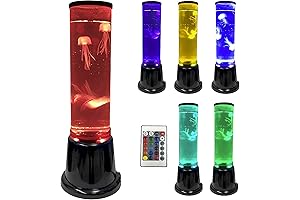Jelly Bubble Tube Floor Fish Aquarium Birthday Lava Style Moon Kids Room Lamp
