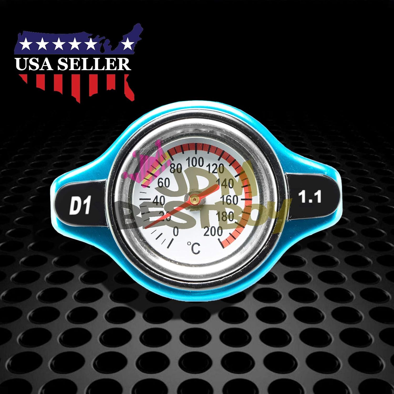 Tampa de Radiador Termostática 1.1 Bar 13 PSI com Medidor de Temperatura - Peça de Reposição Aftermarket para Veículos