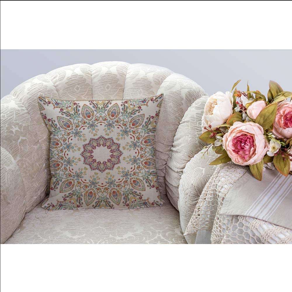 HGOD DESIGNS Federa per cuscino con teschio in pizzo stile medievale