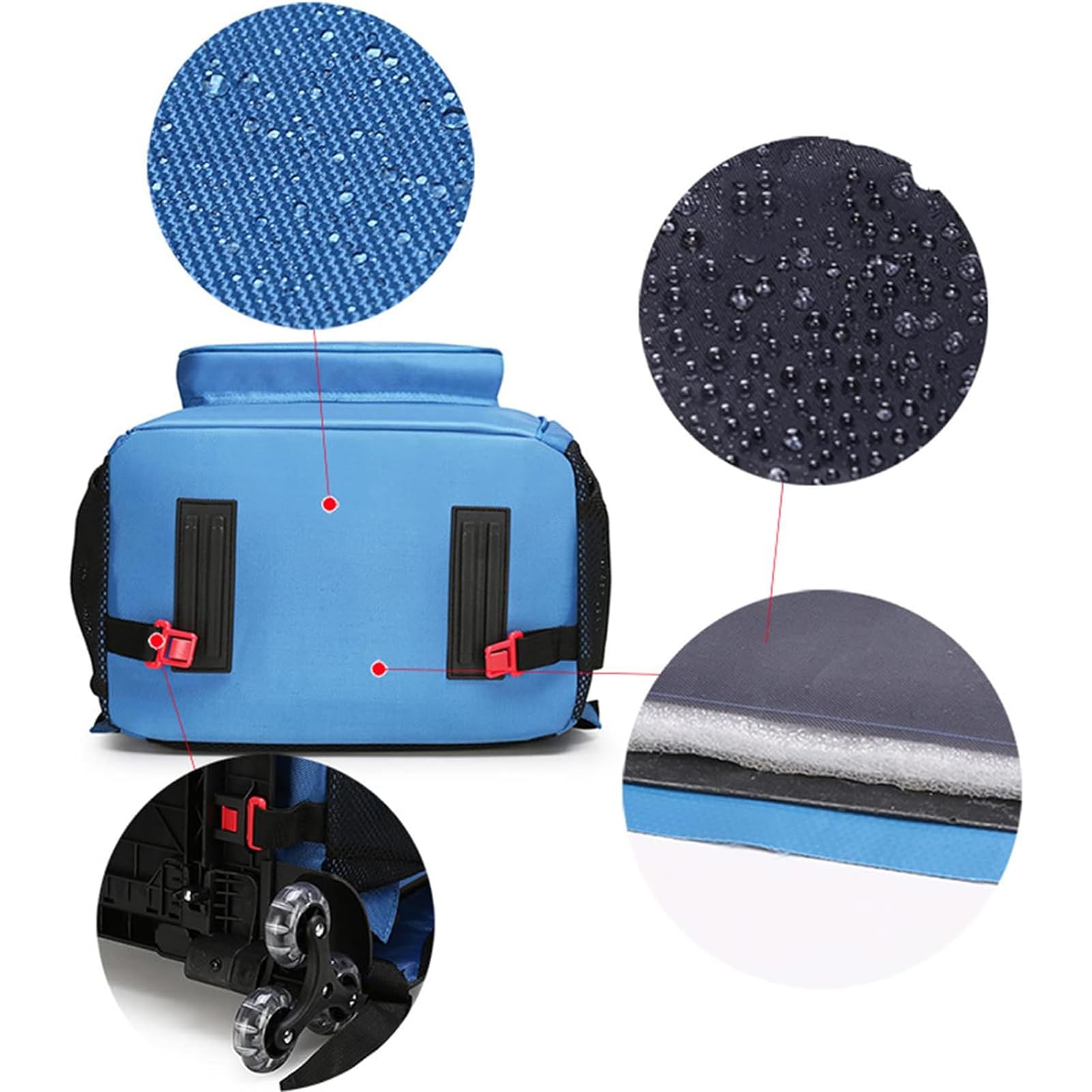 Puste apteczki pierwszej pomocy， Plecak pierwszej pomocy Oxford Tkanina wielokolorowa(Blue)