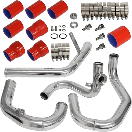 PKSABB Kit de tubo de carga intercooler de montaje frontal para Volkswagen VW Jetta Golf GTI GLGLIGLS MK4 1.8T 1.8L 98-05 motores FMIC atornillado PKSABB Kit de tubo de carga intercooler de montaje frontal para Volkswagen VW Jetta Golf GTI GLGLIGLS MK4 1.8T 1.8L 98-05 motores FMIC atornillado
