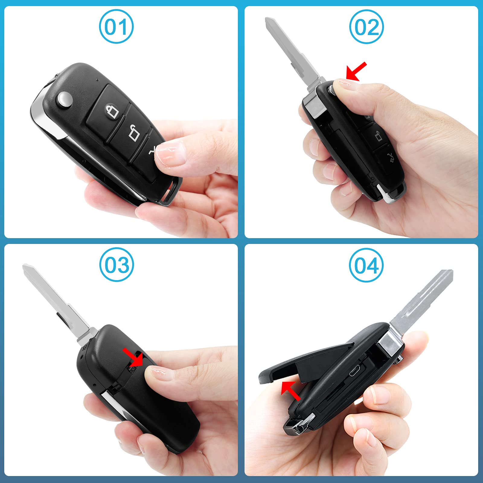 Mini Cámara Espía, Camara Oculta Llave de Coche, Camaras Espias Camufladas Llavero 1080P HD, Cámara de Seguridad Visión Nocturna Detección de Movimiento