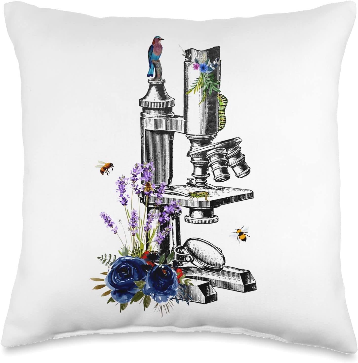 Science Is My Life Floral Microscope Medical Laboratory