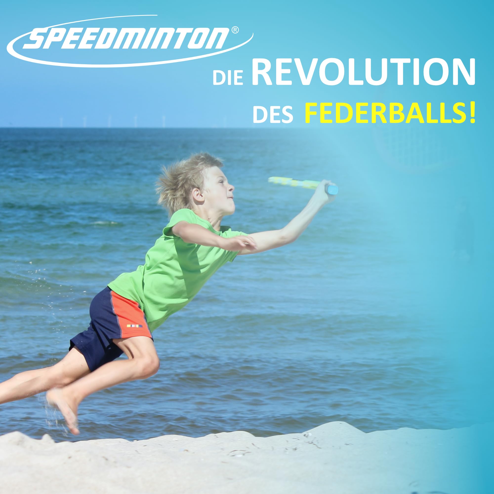 Speedminton® Junior Set Original Speed Badminton Crossminton Niños 2 Fun Speeder® Bolsa