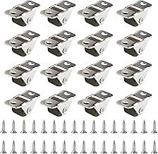 16 Pcs Small Caster Wheels Set of 16, Mini Small Wheels for Furniture Castors, 0.5in Furniture Casters Wheelss, Metal Fixed Plate Rubber Low Profile Casters for Furnitures Small Appliances + Screws