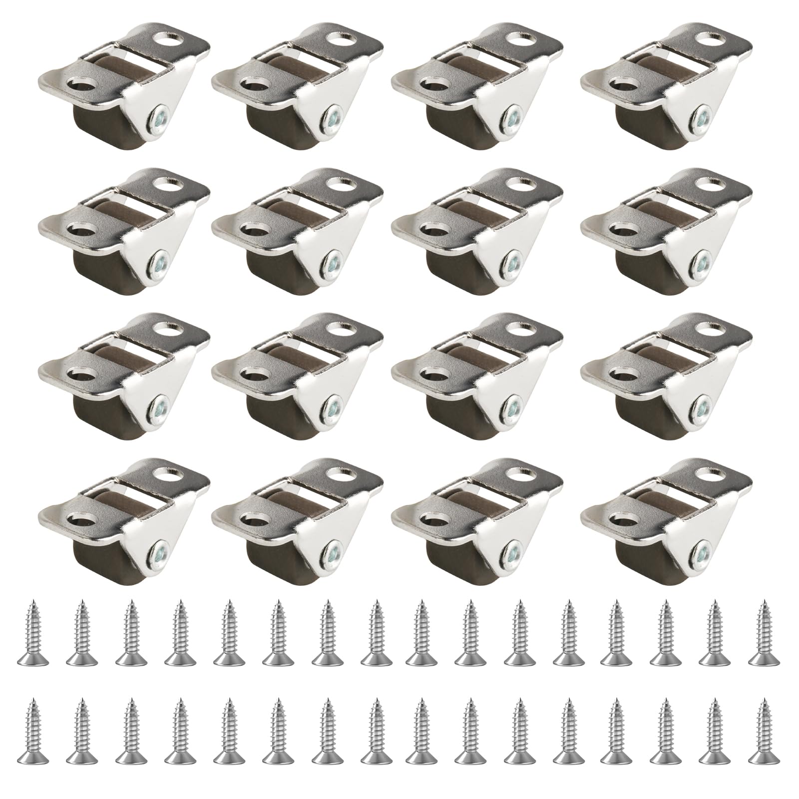 16 Pcs Small Caster Wheels Set of 16, Mini Small Wheels for Furniture Castors 0.5in Furniture Casters Wheelss