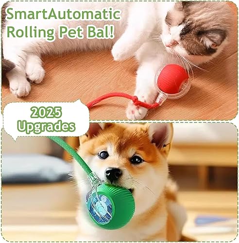 Miniatura 4 de 2026 Nuevos juguetes interactivos para gatos de interior, bolas de gato activadas por movimiento con movimiento automático inteligente de 360 para