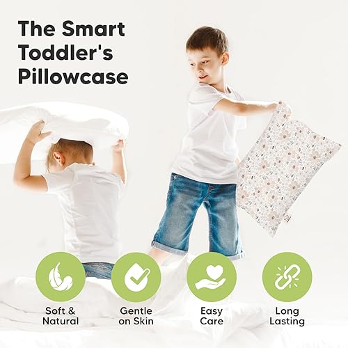 Miniatura 252 de KeaBabies Funda de almohada para niños pequeños de 13 x 18 pulgadas, funda de almohada de algodón orgánico para niños, niñas, funda de algodón suave