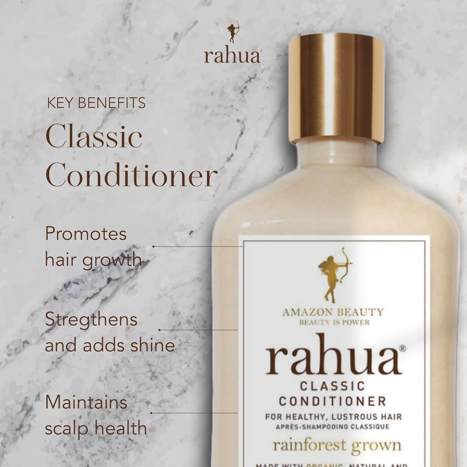 Rahua Classic Hair Conditioner, Vegan Hydrating Hair Care Oil, Quinoa, Organic Aloe Vera, Rosemary, Natural Palo Santo for Scalp Care, Promotes Growth, Silicone Free, 9.3 Fl Oz - Image 3