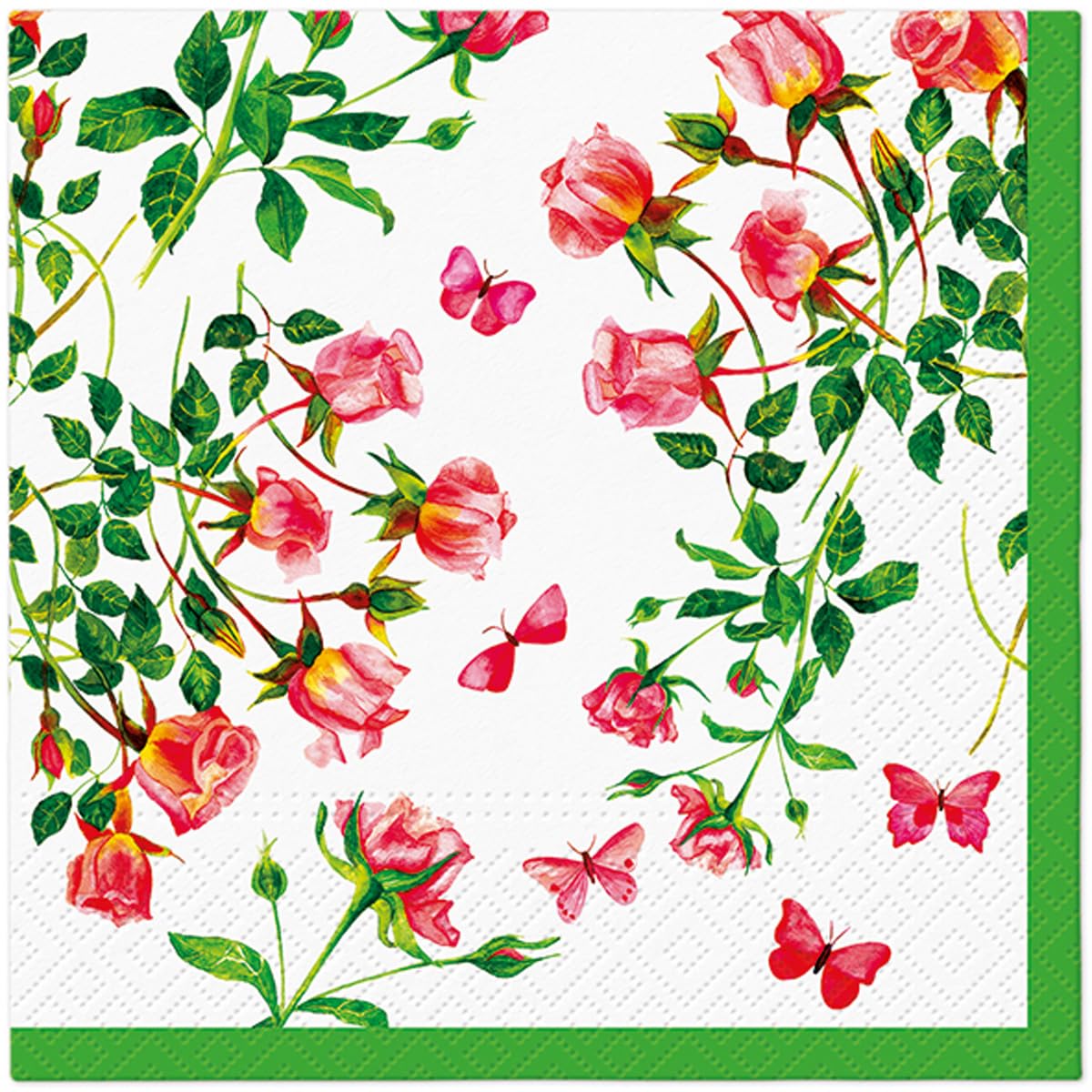 Tete a Tete 3Ply Flowery Tissue Paper Napkins Decoupage Serviettes 33cm x 33cm - 1/4 Folded (Pack of 20) (Botanical Memories) — view 38