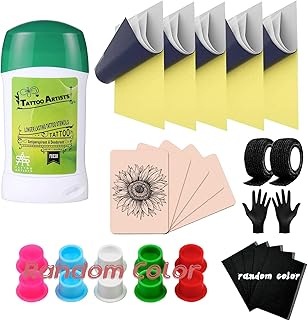 Tattoo Skin Practice Kit 29Pcs Tattoo Starter Kit for Beginners 5.9x7.9i...