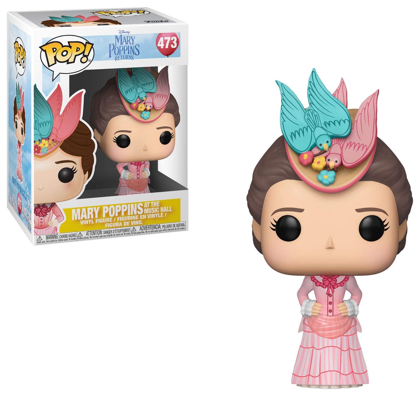 FunkoFunko Pop Disney: Mary Poppins ReturnsMary at The Music Hall, Pink  Dress Collectible Figure, Multicolor