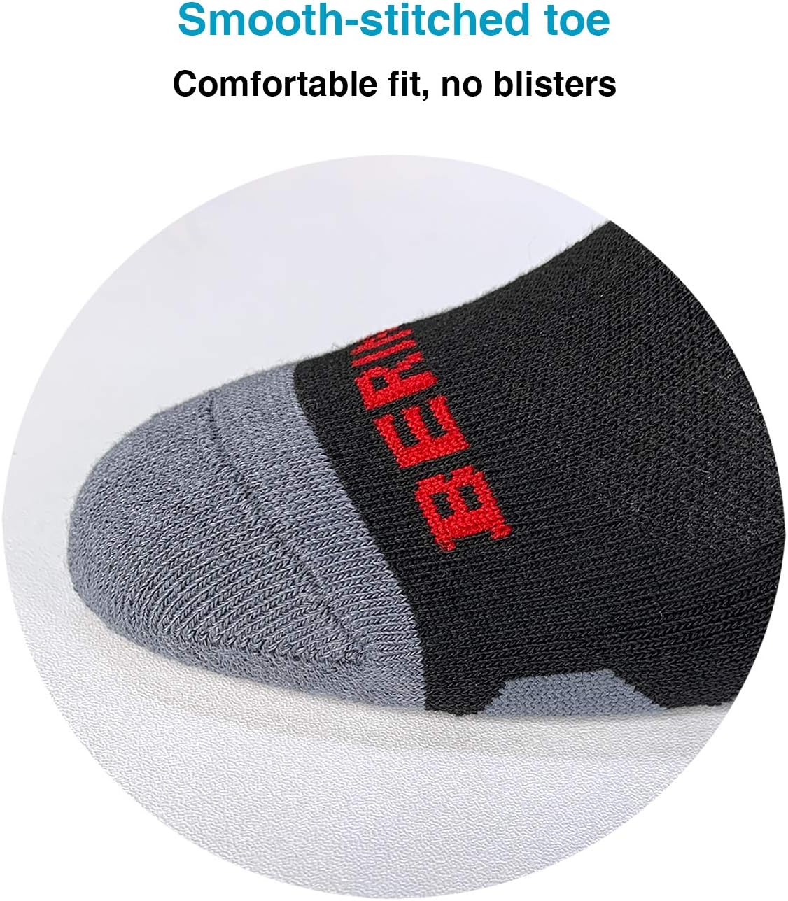 BERING Men's Performance Athletic Ankle Running Socks (6 Pairs) - Image 5
