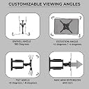 Robustt P4 Full Motion Cantilever TV Wall Mount Bracket for 32 to 55 Inch LED/HD/Smart TV’s,(Pack of 1) Universal Heavy Duty TV Wall Mount Stand with Swivel Rotation & Tilt Adjustments gallery image