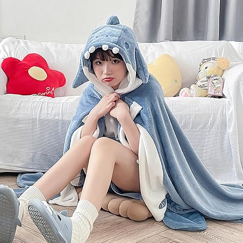 Miniatura 9 de Bonita manta de murciélago con capucha, manta de murciélago para adultos, para Halloween, cosplay, capa suave con capucha para mujer