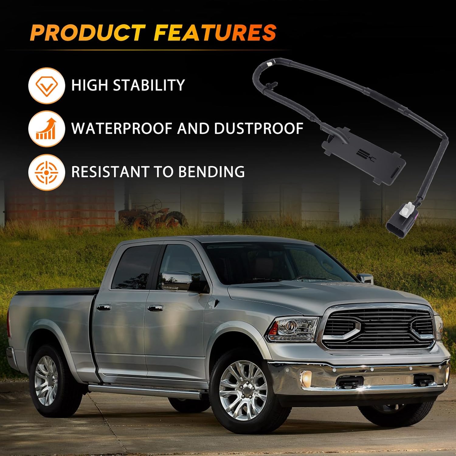 68096415AD Rear Tailgate Wiring Harness Compatible with 2013-2018 Dodge RAM 1500 2500 3500