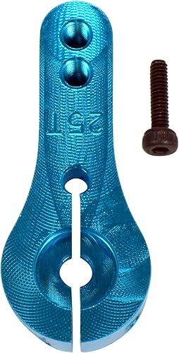 Miniatura 5 de Apex RC Products Cuerno servo de sujeción de aluminio azul 25T Futaba/Savox 8003