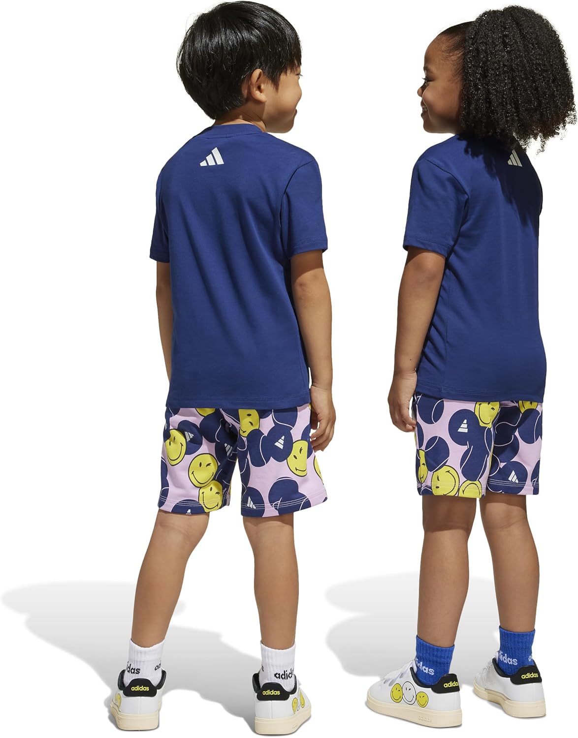 adidas Kids' Smiley World Shorts Summer Set - Image 4