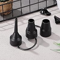 Vista 5 de Boquilla de bomba de cama de aire, 2 juegos de boquillas de repuesto 3 en 1, boquilla de plástico para inflables, colchón de aire, sofá de aire