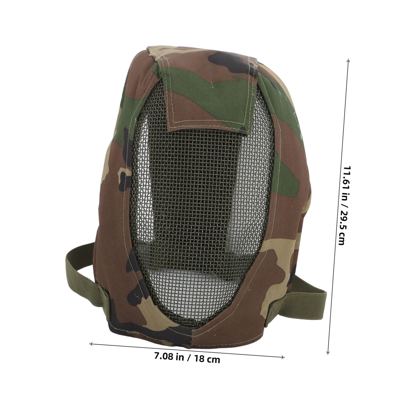 Verstellbare mit Atmungsaktivem Mesh Stil aus Stahlgewebe Vollgesichtsschutzmaske und Praktischem Fechten für Outdoor Sport und Wettkämpfe
