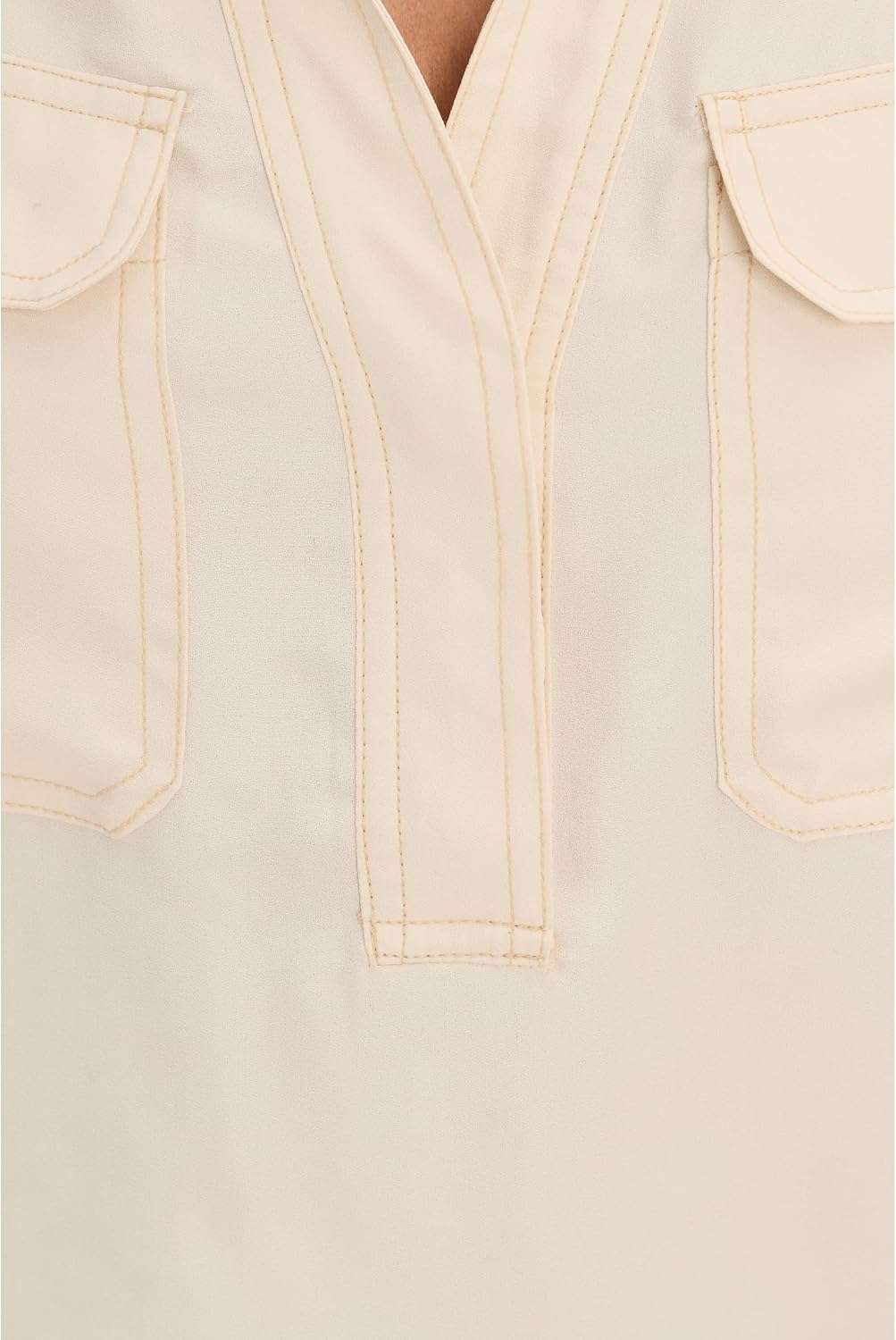 Vince Camuto Half Placket with Two Front Pockets