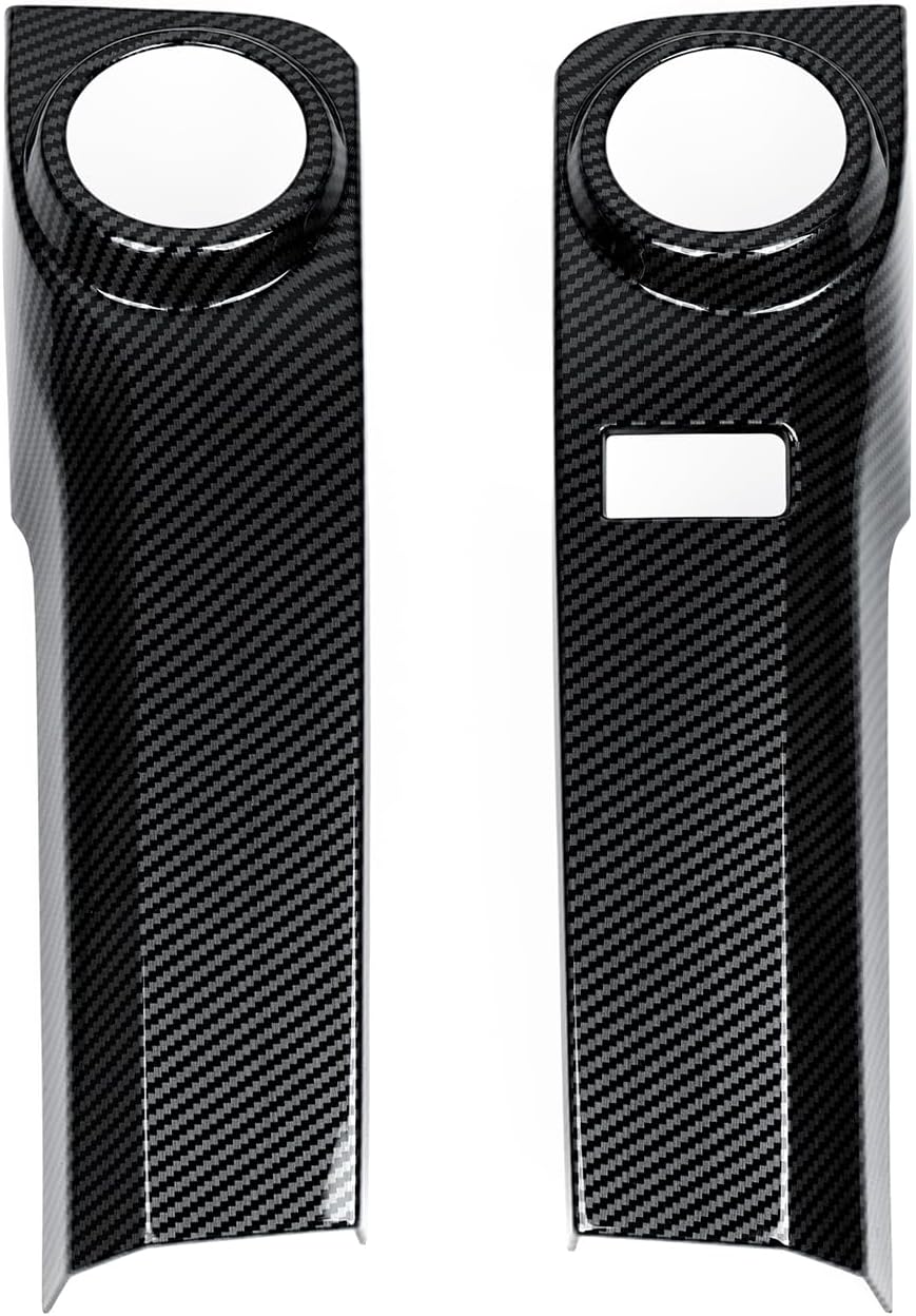 Car Air Conditioner Control Panel Sticker Decal ABS Carbon Fiber Decal Interior Trim Cover for Toyota 4Runner 2014-2024
