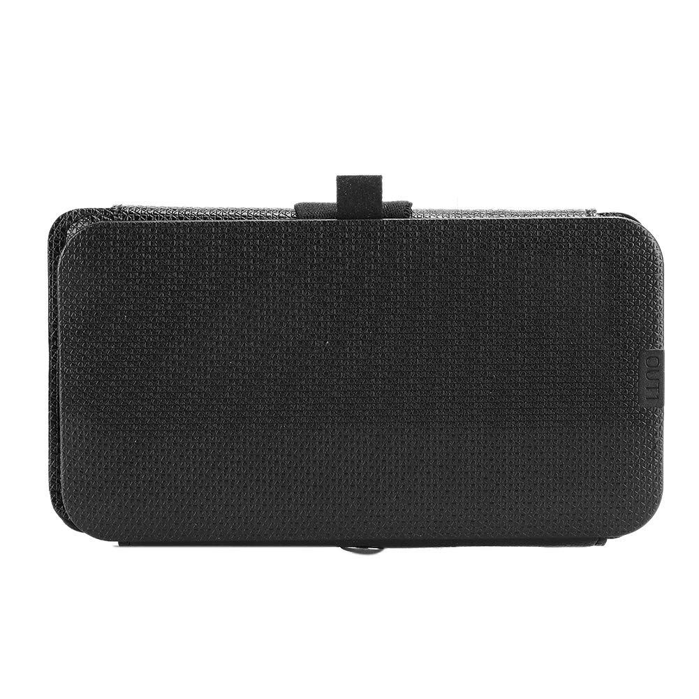 POENVFPO Panel Solar Plegable Cargador de Energía USB con Alta Eficiencia para Uso Exterior con Micro Cable y Salida USB, Adecuada para Acampar de Emergencia de Senderismo, Negro (Black)