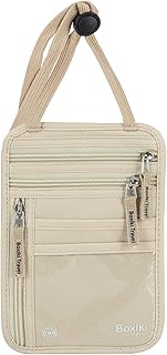 Boxiki Travel RFID Blocking Travel Neck Wallet - Sleek