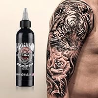 Vista 5 de HAWINK Tinta negra del tatuaje 4oz (4.1 fl oz) del pigmento amistoso suministros concentrado negro ti203-120-002