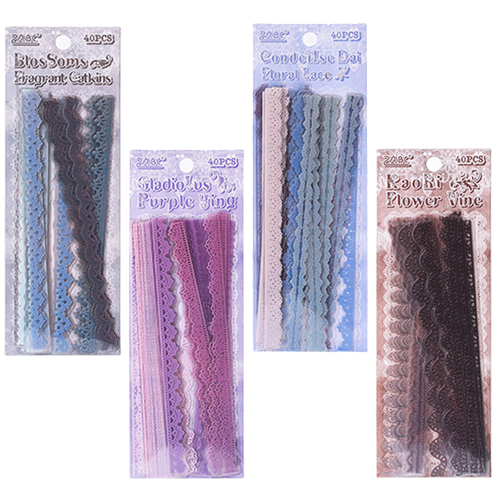 160PCS Lace Scrapbook Stickers, Vintage Transparent Aesthetic Stickers, Self Adhesive Coquette Lace Sticker for Junk Journal Scrapbooking Planner