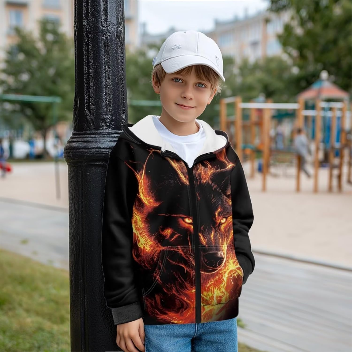 Boys Zip Up Hoodies Trendy Fleece Sweatshirts Casual Jackets Clothes 2025 Fall Fashion Outfits