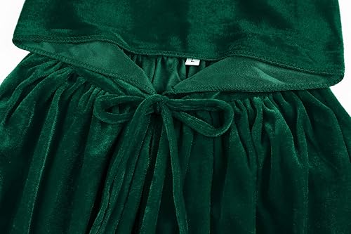 Miniatura 5 de Capa de terciopelo con capucha para disfraz de Halloween, Navidad, cosplay de 2 a 16 años