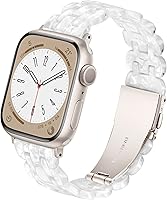 Vista 121 de Lightweight Resin Band For Apple Watch Series 11 10 SE 9 8 7 6 5 4 3 2 1 Ultra 3 2, Fashion Adjustable Replacement Strap for iWatch Bands 38mm 40mm
