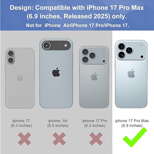 Miniatura 18 de Ailiber Funda compatible con iPhone 15 Pro Max, funda para iPhone 15 Pro Max con lente de cámara y protector de pantalla, soporte giratorio
