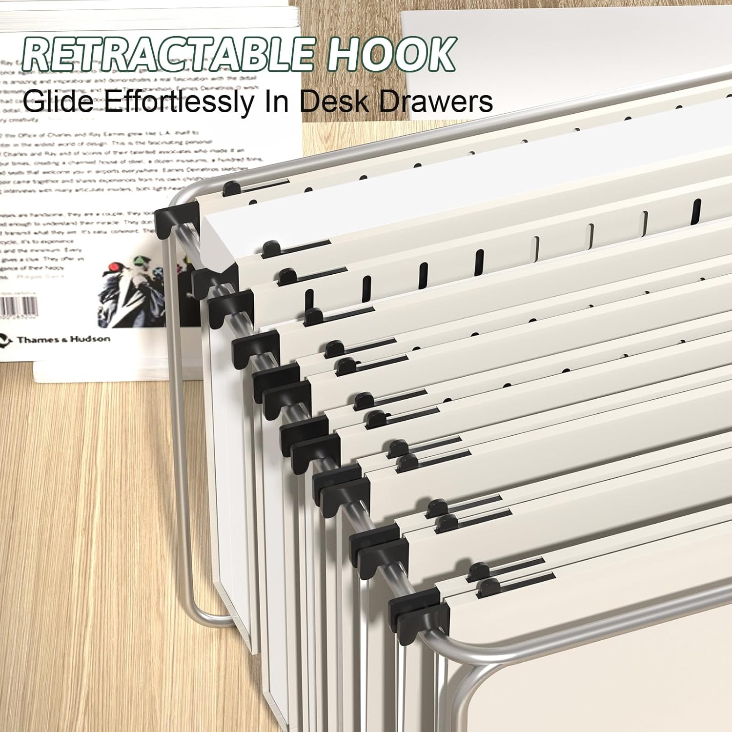 Plastic Hanging File Folder Letter Size,12 Pack Reinforced Heavy Duty Hanging Folder,Sturdy File Cabinet Folders,Gray Hanging File Folders with Tabs,Hanging Folders for Filing Cabinet