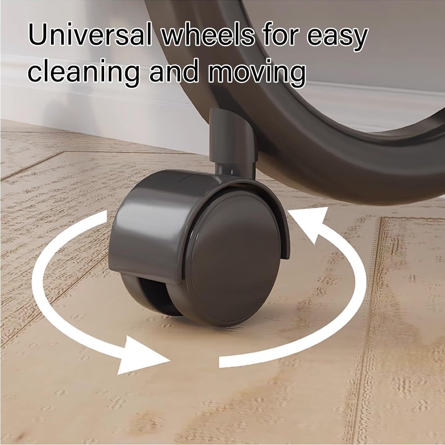 Shoe Rack for Front Door Entrance Water-Sprayed Non-Woven Fabric Separator with Universal Wheel Design Shoe Shelf for Entryway Living Room, Entryway(Black,41 * 73cm)