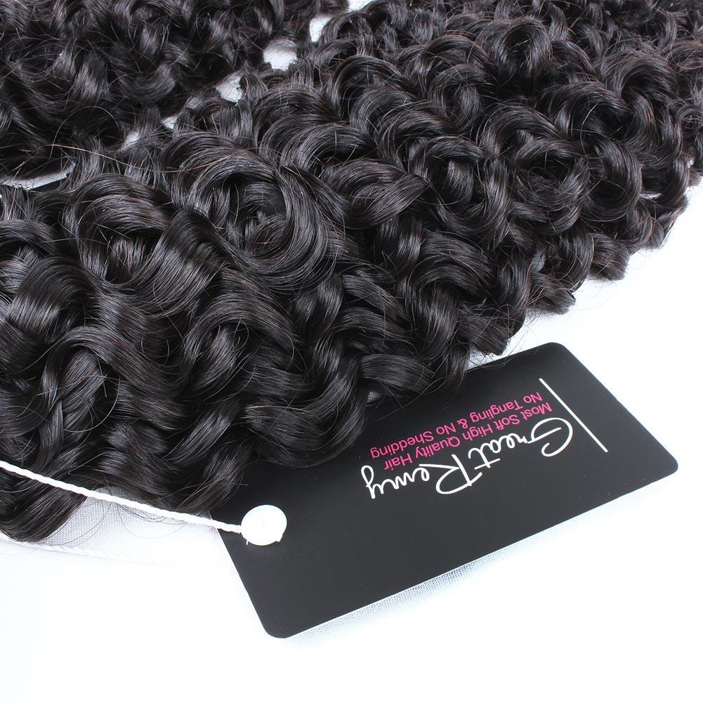 Grade 10A 20" Curly Wave Hair 1 bundles Brazilian Virgin Human Hair Extensions Natural Color