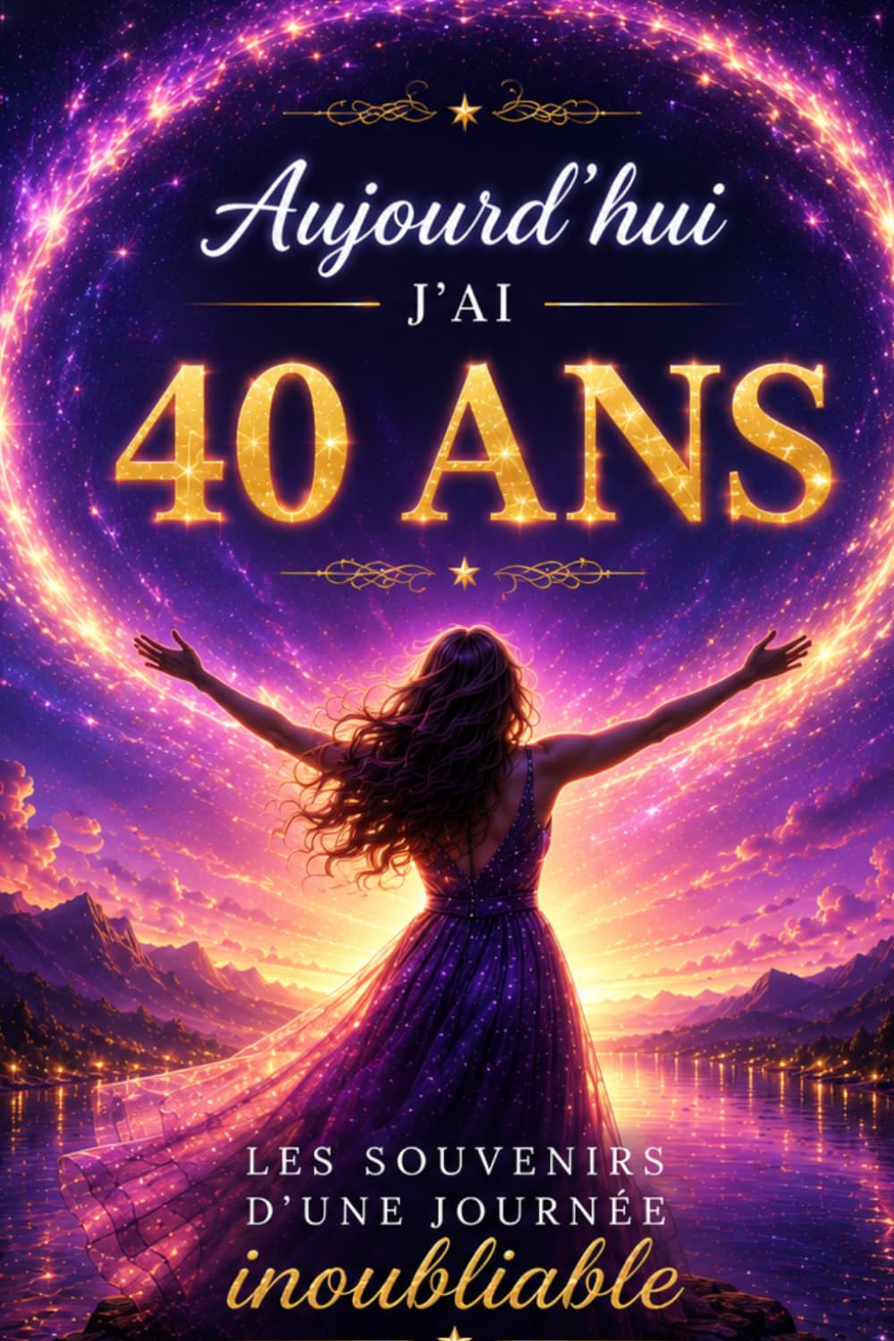 Livre d’Or 40 Ans Femme : Souvenirs d’un anniversaire inoubliable – Messages, photos et souvenirs à partager: Un livre souvenir élégant et cosmique ... d’émotions, de rires et de moments précieux