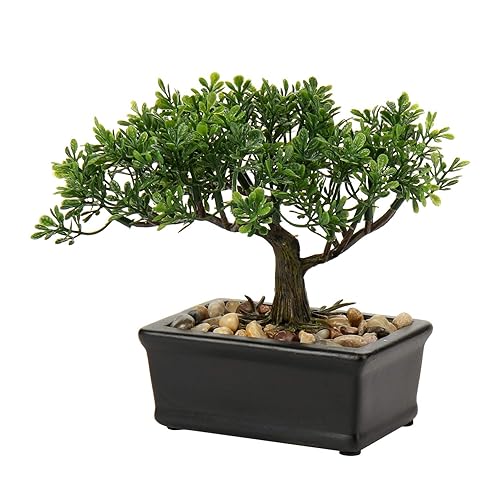 Artificial Bonsai Tree Juniper Faux Plants Indoor Small Fake Plants