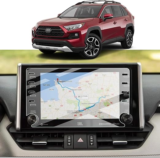 Amazon Com Screen Protector Foils For 19 Rav4 Prime Se C Hr Chr 8in Navigation Display Tempered Glass 9h Hardness Anti Explosion Scratch Hd Clear Toyota Gps Lcd Protective Film Electronics