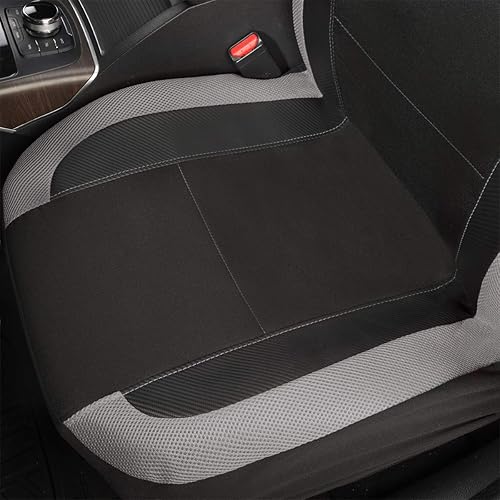 Miniatura 9 de Flying Banner Fundas de asiento de automóvil de fibra de carbono de calidad, tela de malla de aire, deportiva, respaldo bajo, respaldo alto,