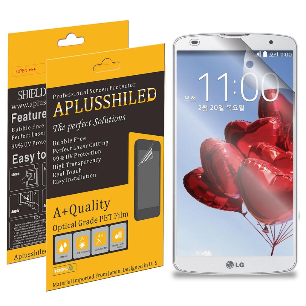 Aplusshield Anti-Scratch (HD) Cystal Clear Screen Protector For LG G PRO 2 (2014) + Lifetime Replacements Warranty [6-PACK] - Retail Packaging