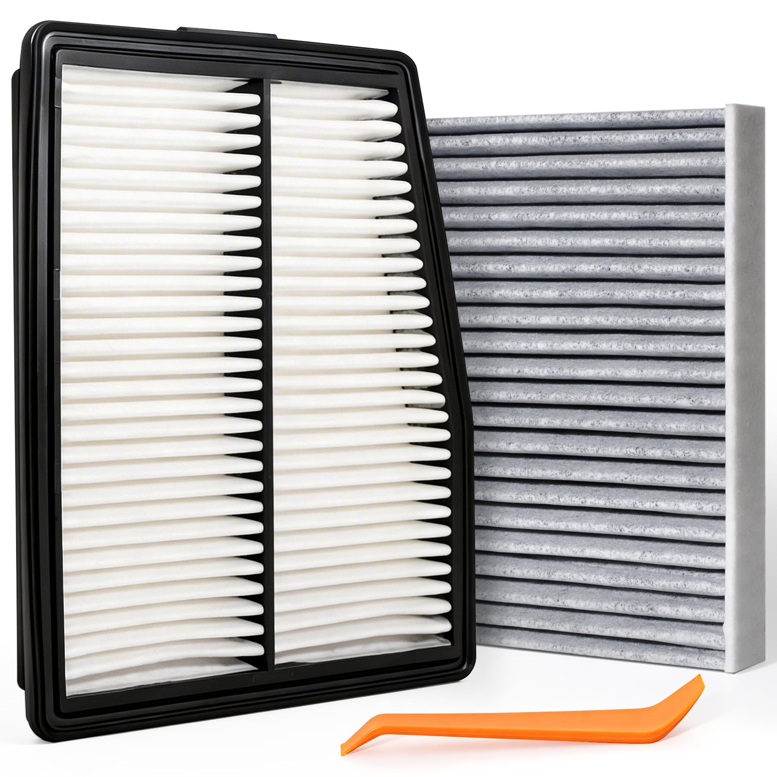 28113-L5100 97133-L1000 Engine &amp; Cabin Air Filter Set | Fit for Hyundai Tucson 2022-2026 Santa Fe 2021-2025 Sonata 2020-2025 Kia Sorento 2021-2025 Sportage 2023-2025 Hybrid 1.6L2.0L