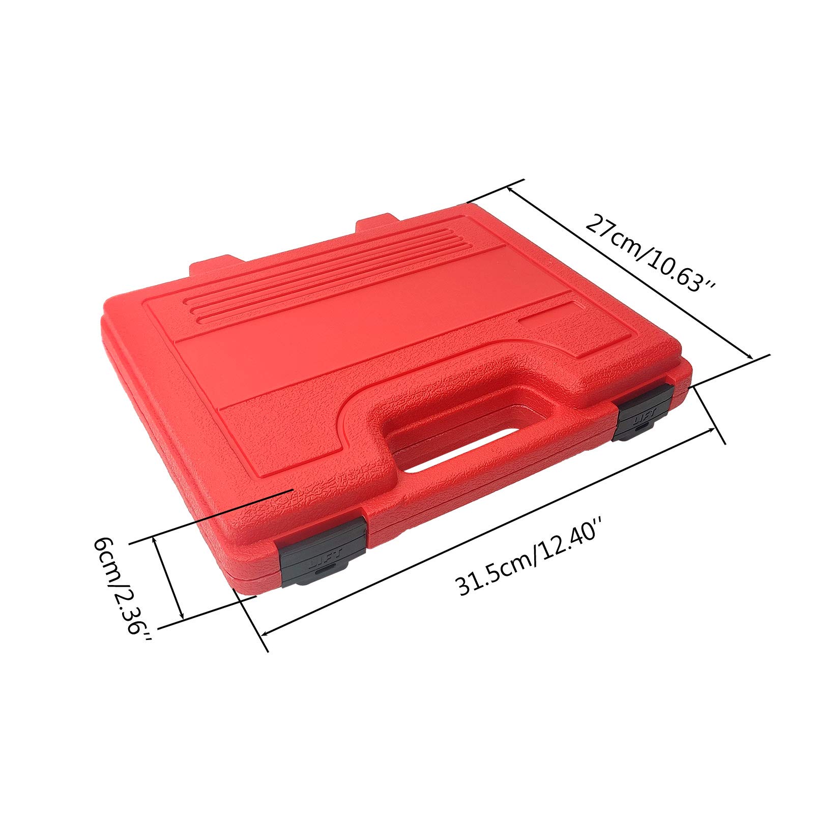 Juego de probador de presión Trasera de Escape de Coche, Kit de Herramientas de Prueba de manómetro, Bomba de Combustible, medidor de vacío, probador de presión de Gasolina